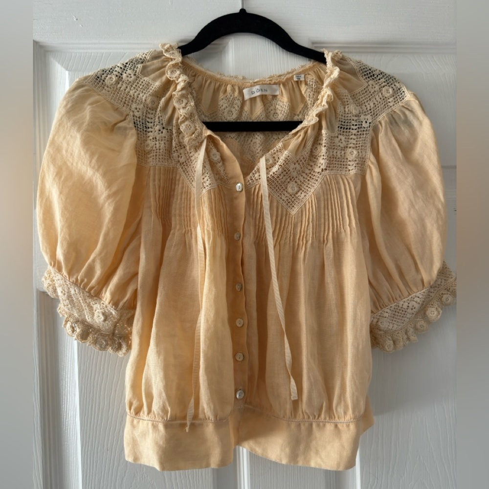 Doen Light Tan Blouse - image 4